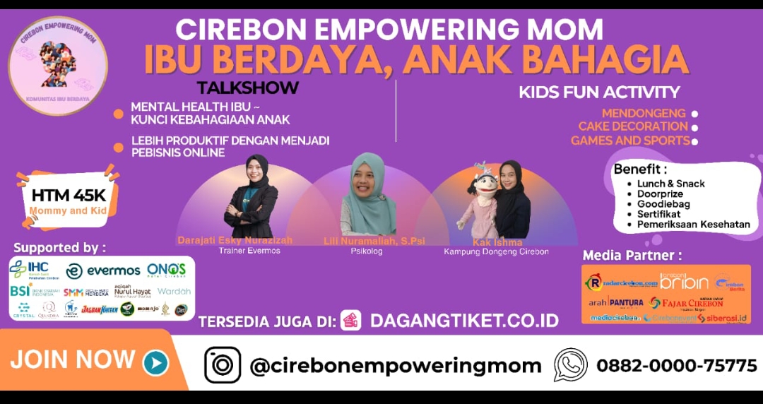 Banner Ibu Berdaya, Anak Bahagia