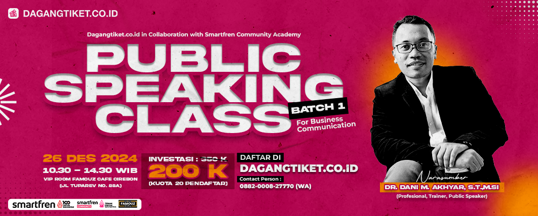 Banner Pubic Speaking Class For Business Communication Batch 1
