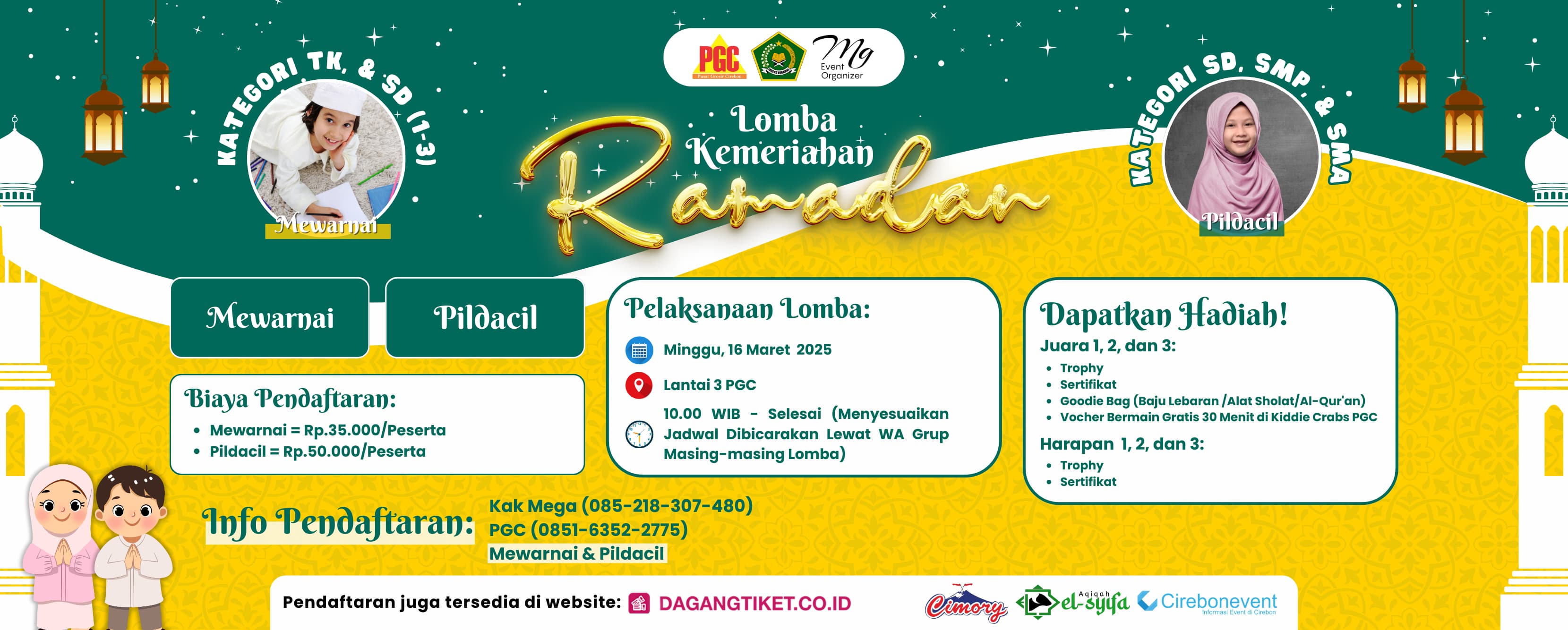 Banner Lomba Kemeriahan Ramadhan (Mewarnai & Pildacil)