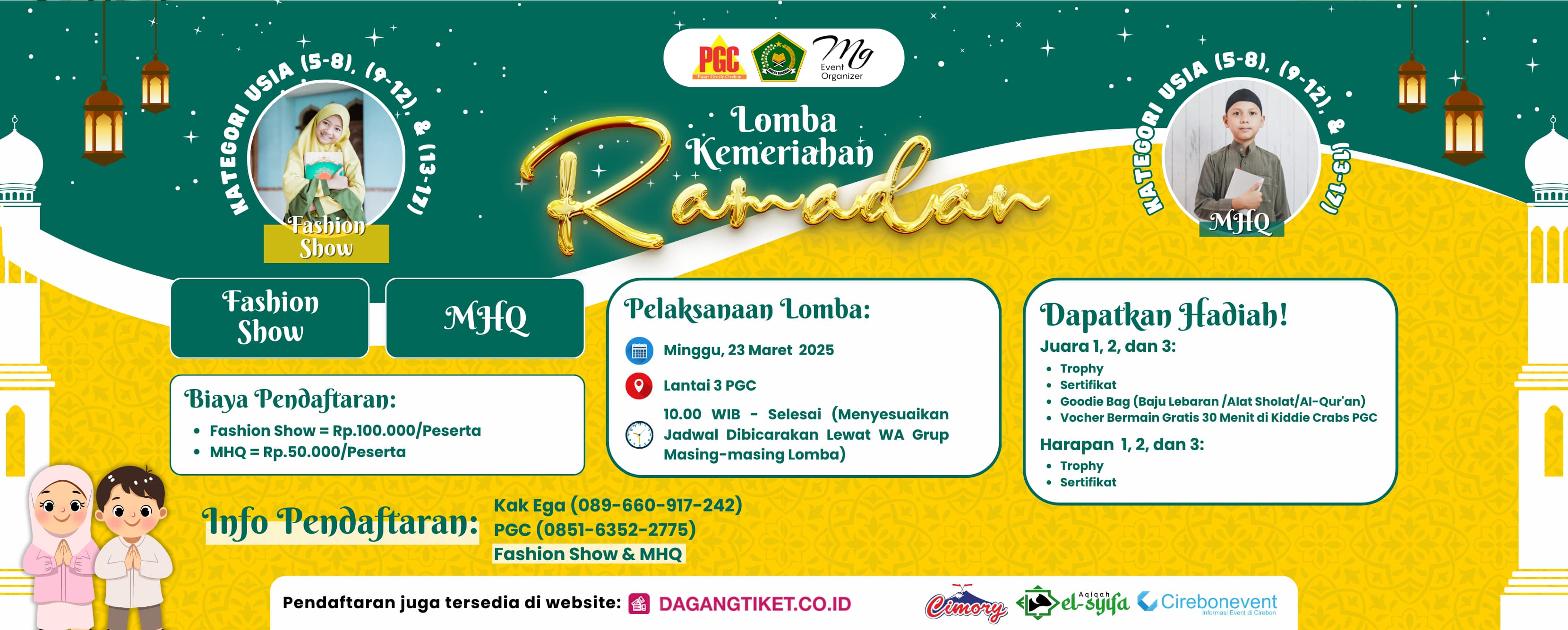 Banner Lomba Kemeriahan (Fashion Show & MHQ)
