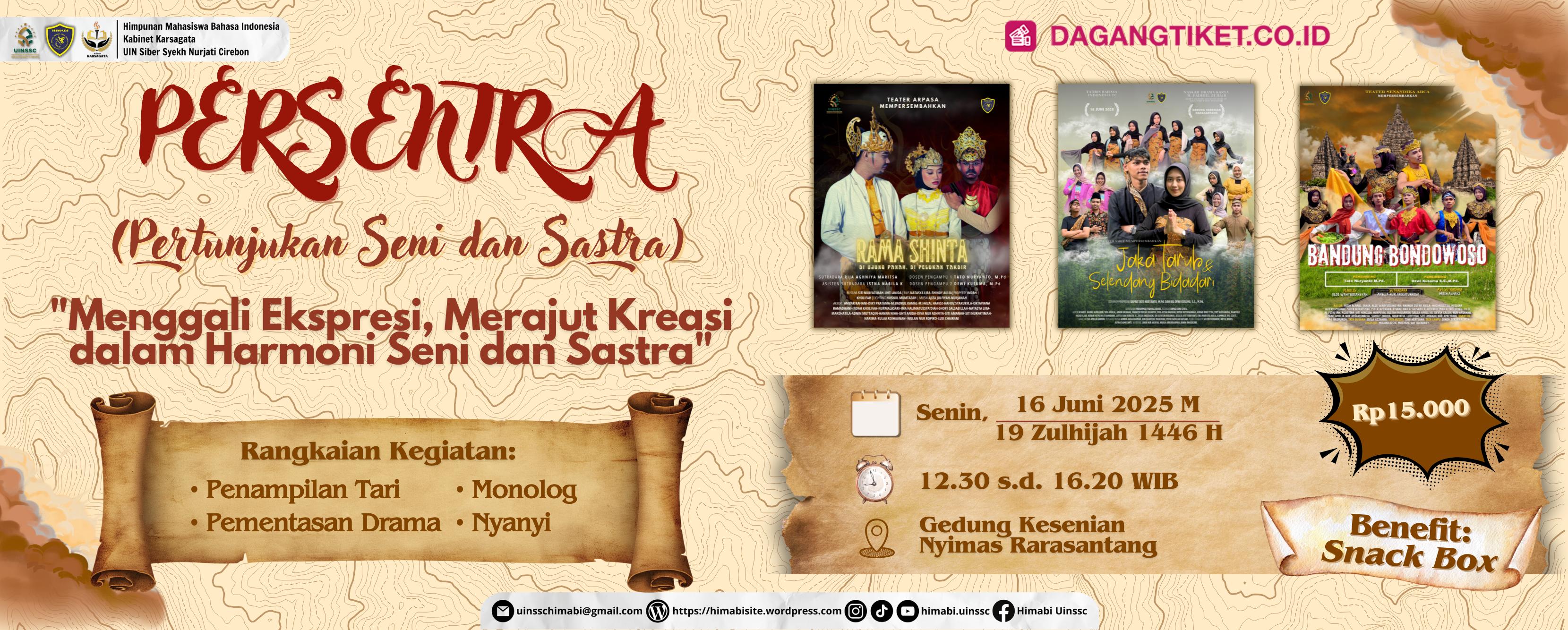 Banner Persentra (Pertunjukkan Seni dan Sastra)