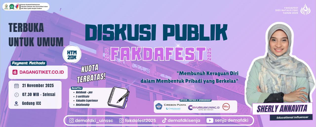 Banner Diskusi Publik : FAKDAFEST 2025