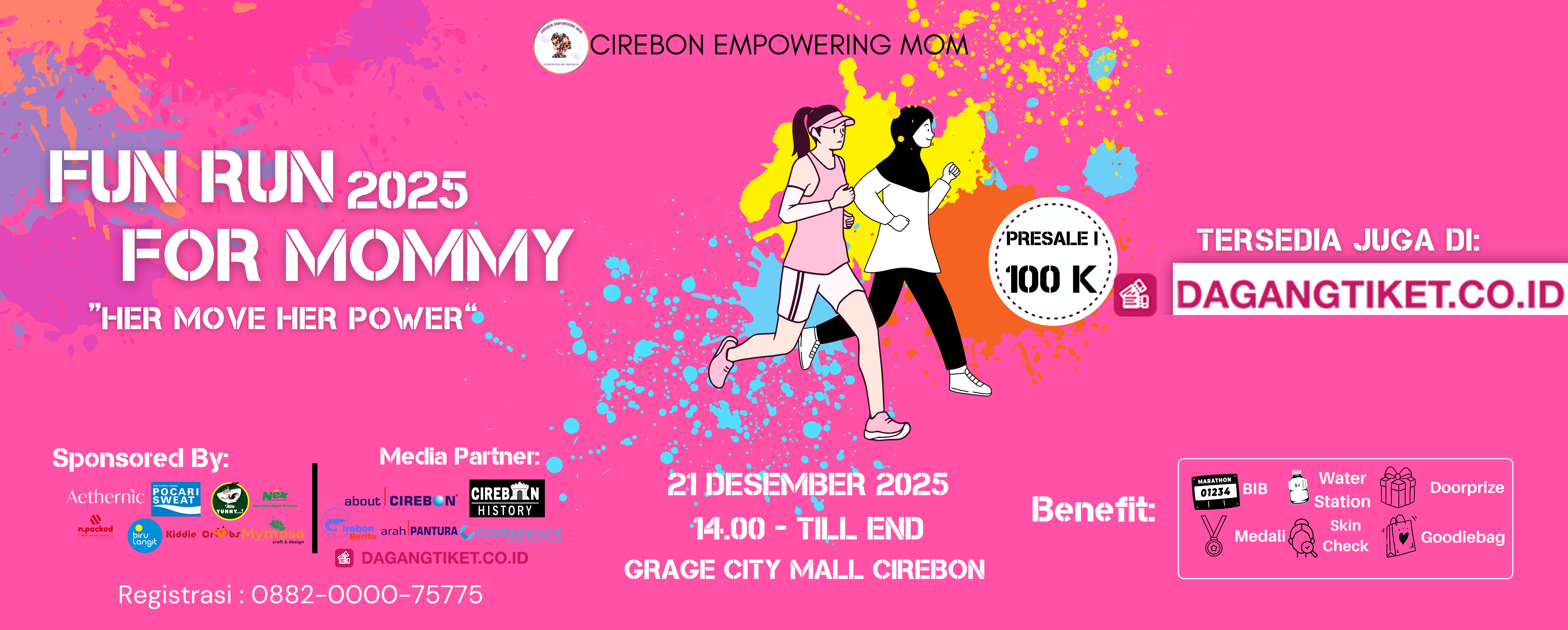 Banner Funrun For Mommy